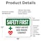 Signmission First Aid Kit AED Inside Cabinet With Symbol, 18 in W x Rectangle, Vinyl Decal OS-2PACK-SF-D-1218-L-10622 - alternate 6